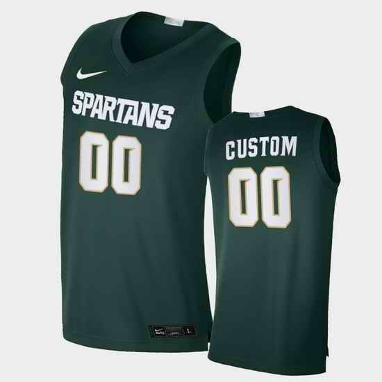 Men Women Youth Toddler Michigan State Spartans Custom Alumni Limited Green College Basketball Jersey